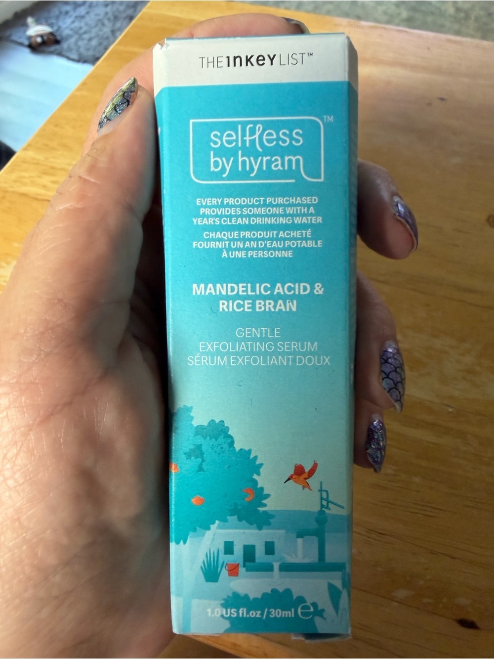 Selfless by Hyram Mandelic Acid & Rice Bran Gentle Exfoliating Serum - Blue